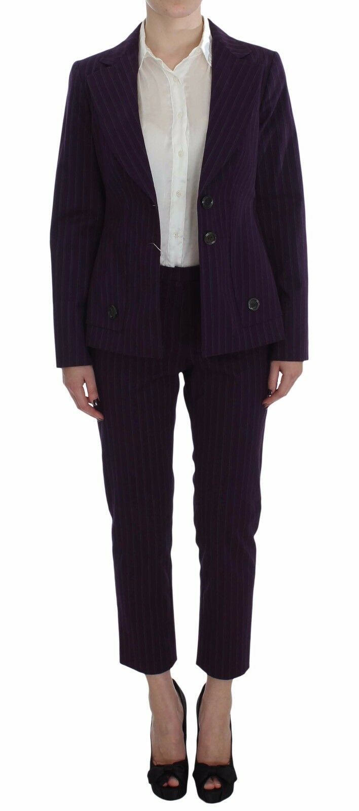 BENCIVENGA Elegant Striped Pant & Blazer Suit IT48 | XL