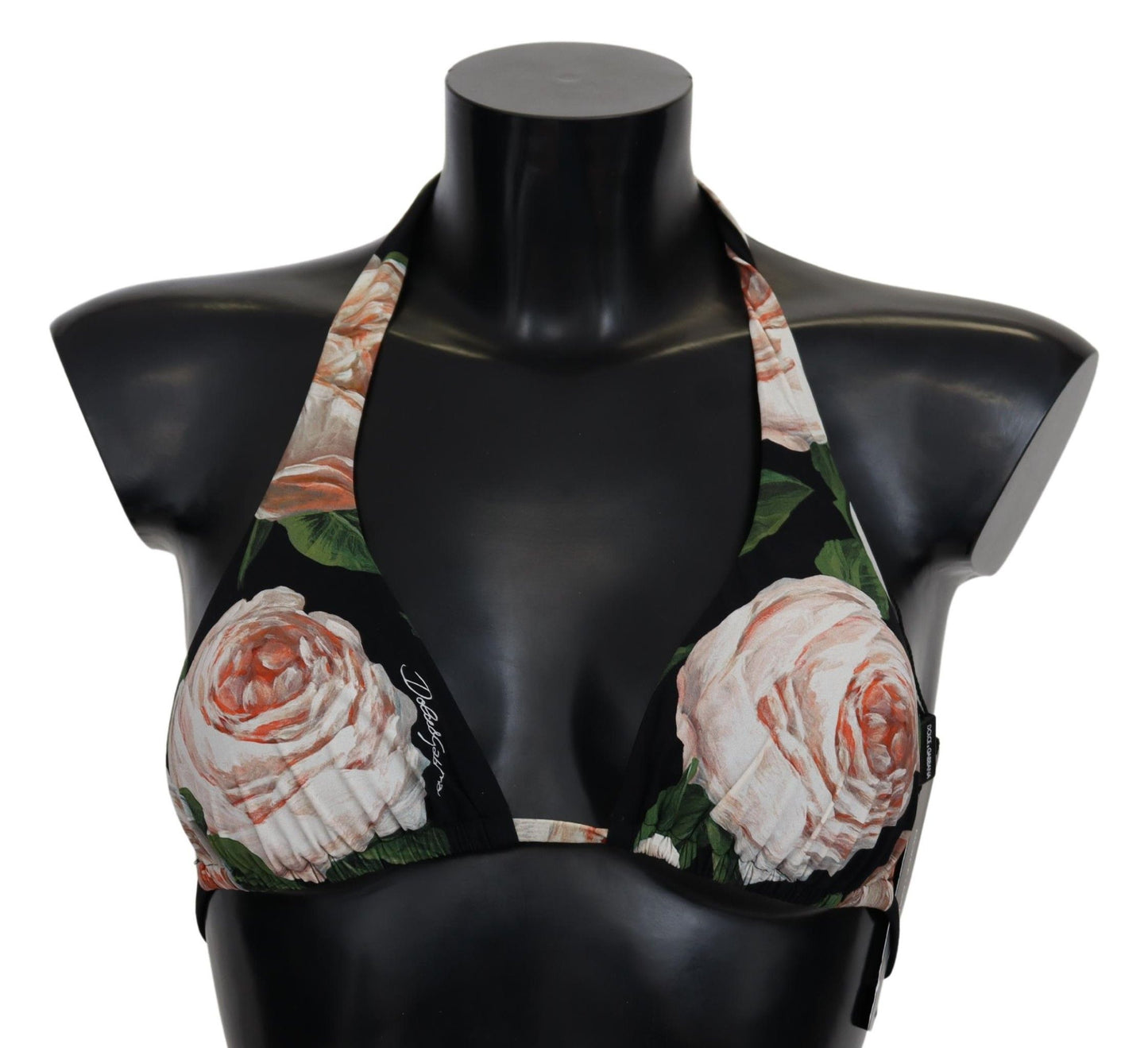 Dolce & Gabbana Elegant Floral Print Bikini Top IT1 / XS