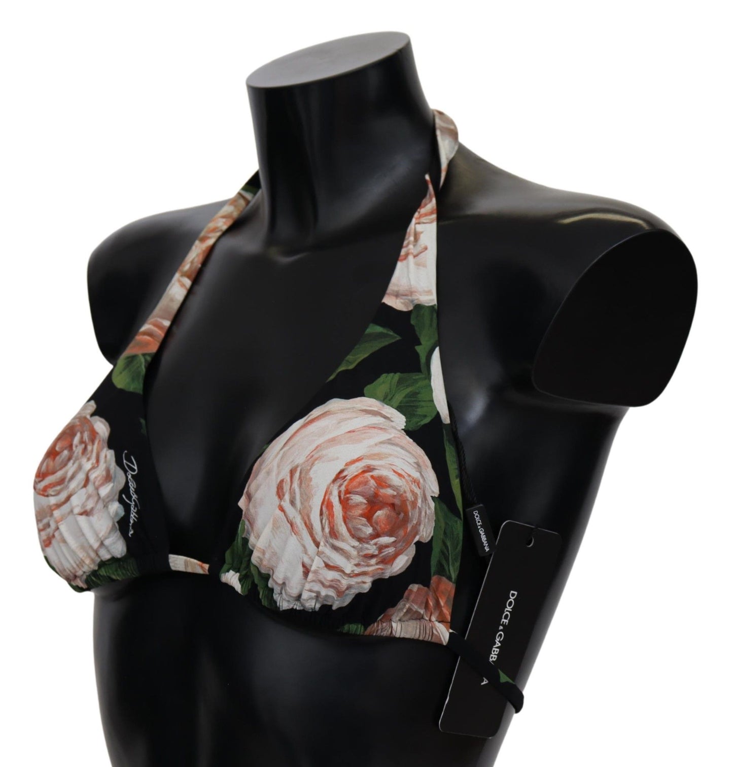 Dolce & Gabbana Elegant Floral Print Bikini Top IT1 / XS