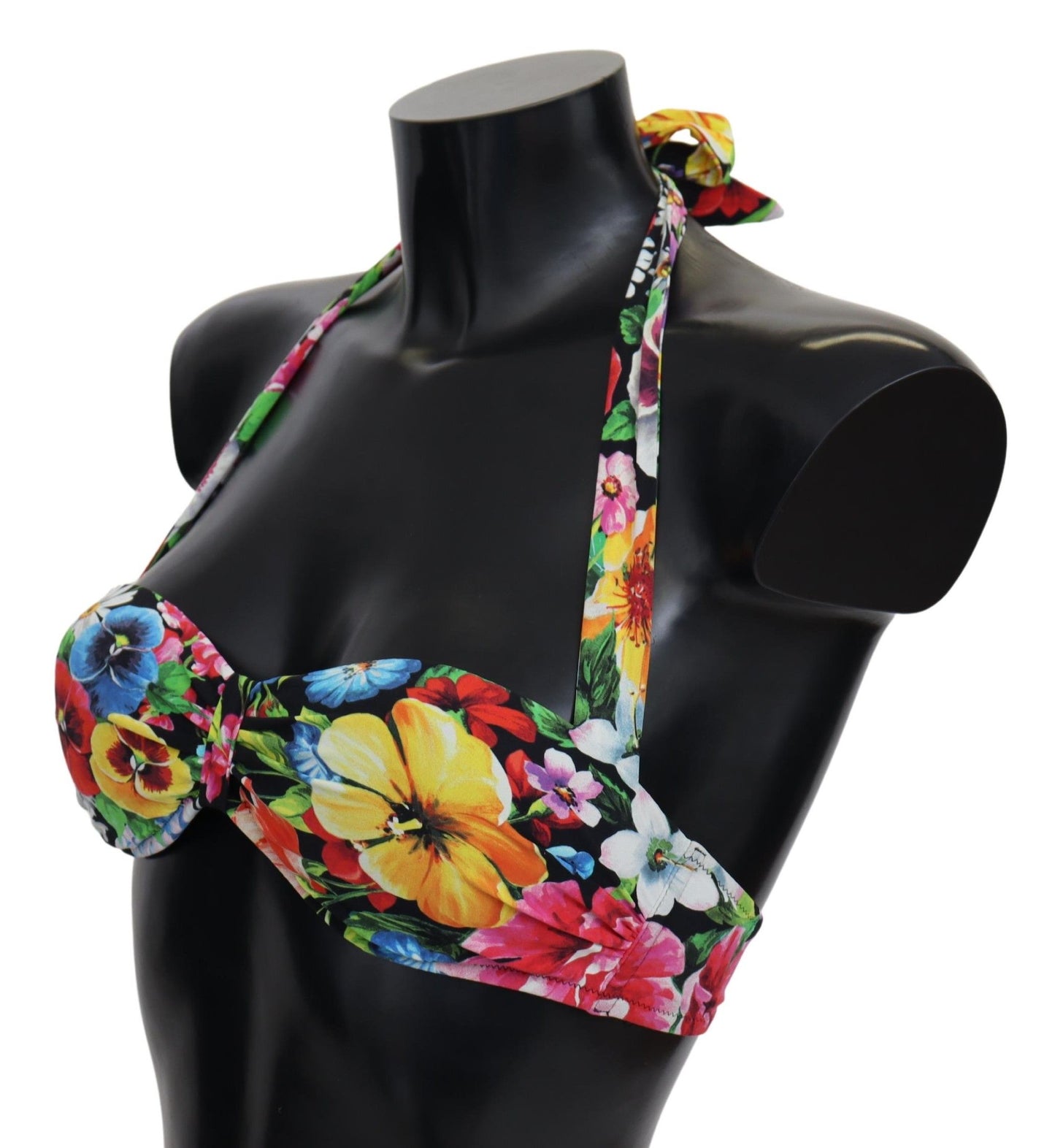 Dolce & Gabbana Floral Elegance High-End Bikini Top IT1 / XS