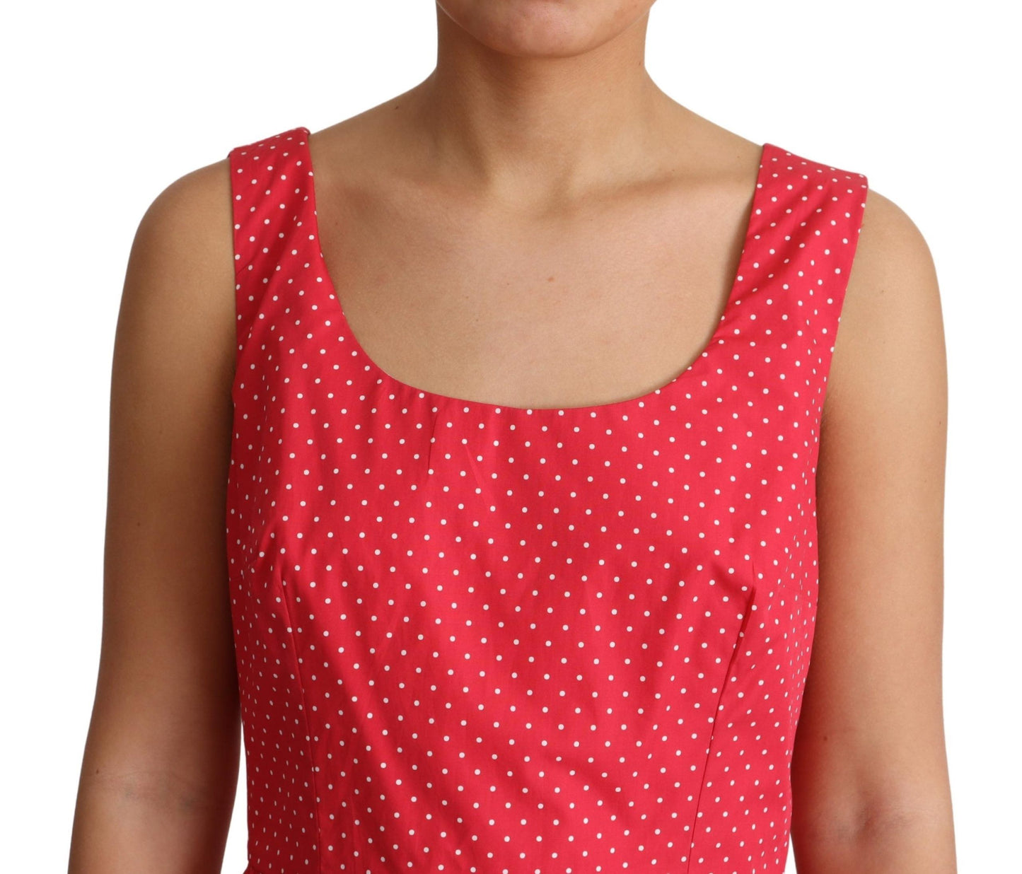 Dolce & Gabbana Polka-Dot Sleeveless A-Line Dress IT42 | M