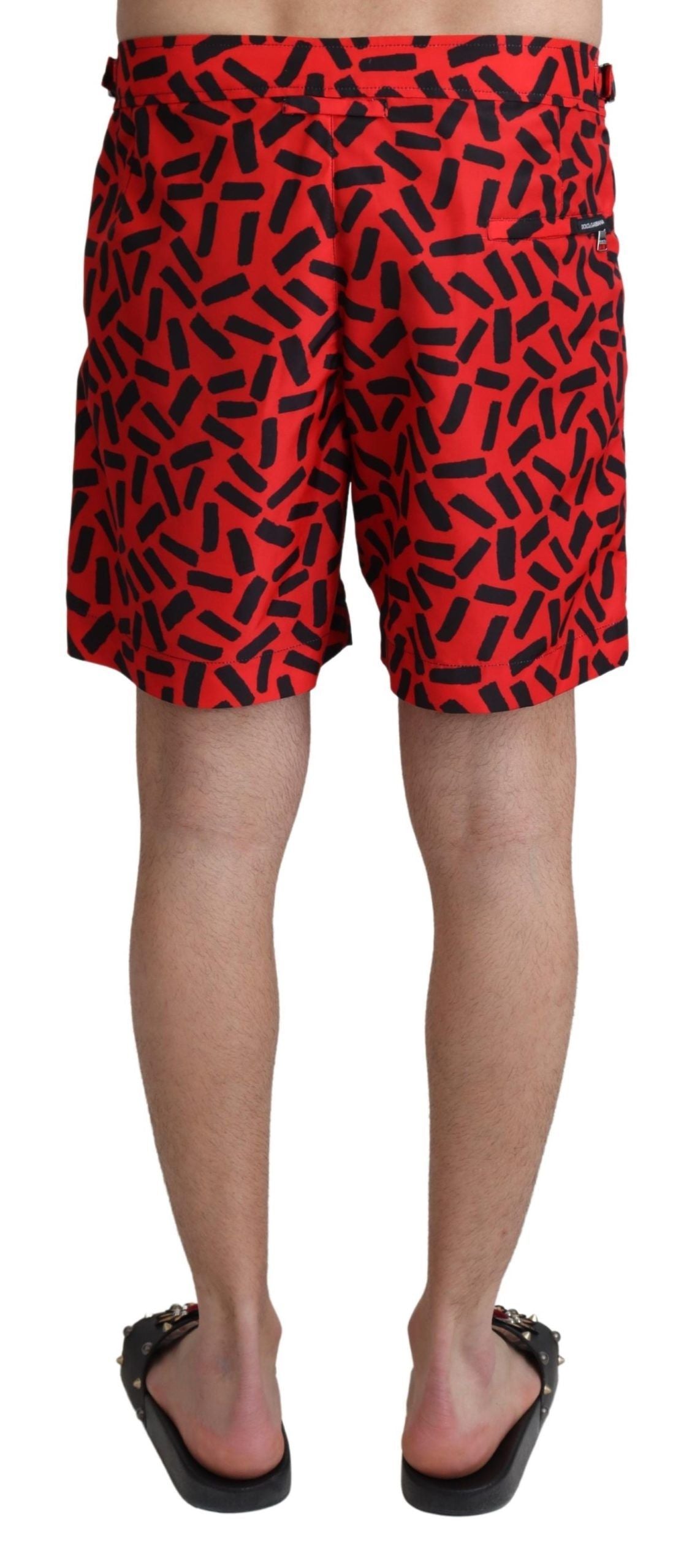 Dolce & Gabbana Chic Red Swim Trunks Boxer  IT4 / S