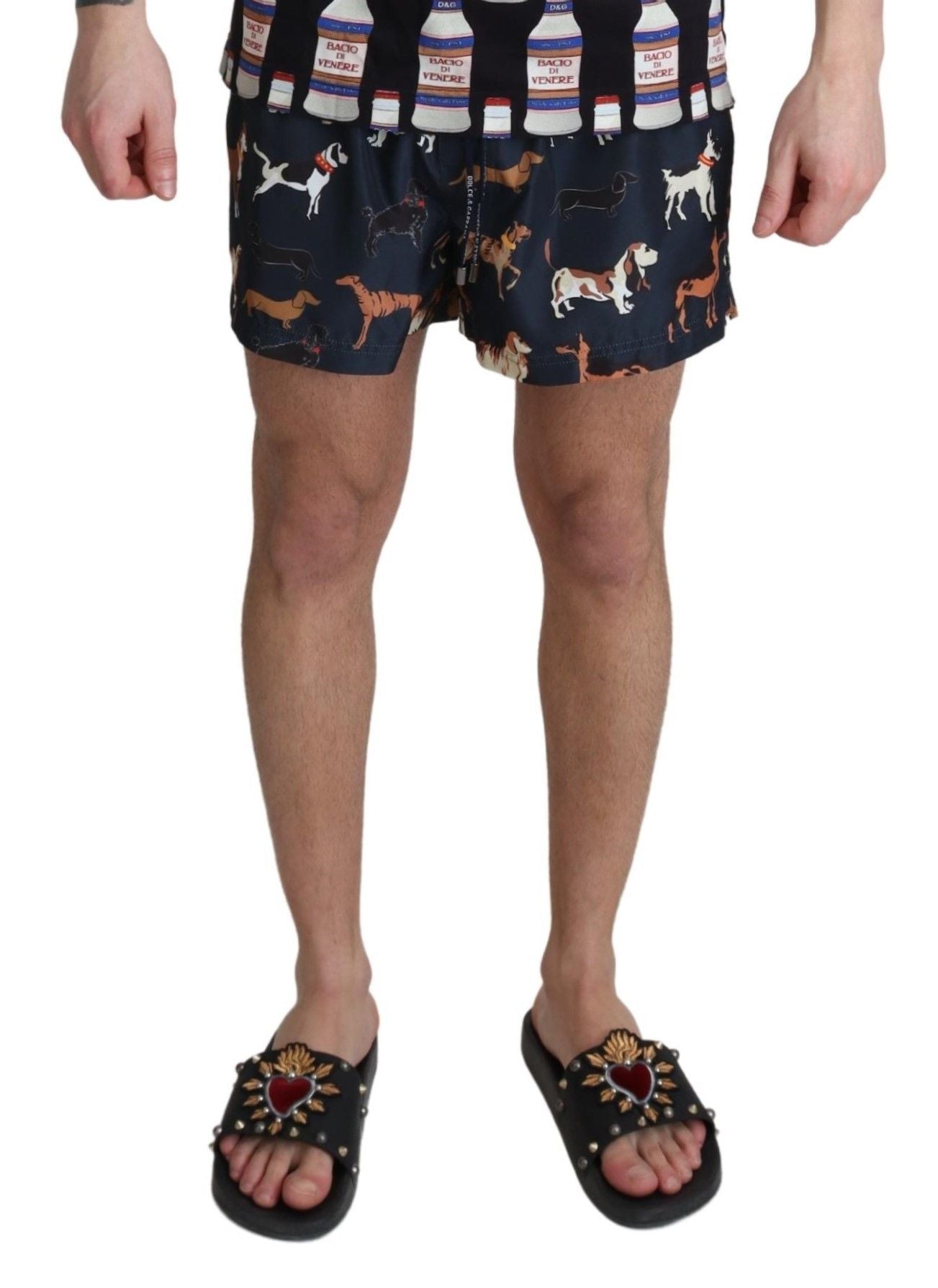 Dolce & Gabbana Elegant Navy Blue Swimming Trunks IT4 / S