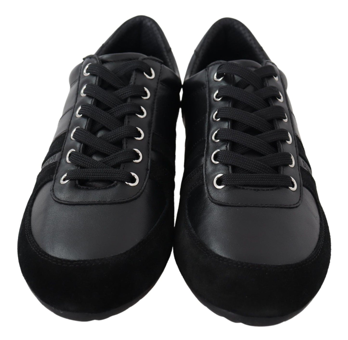 Dolce & Gabbana Elegant Black Leather Sport Sneakers EU39 / US6