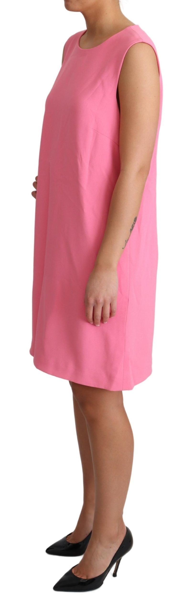 Dolce & Gabbana Elegant Pink Shift Knee Length Dress IT44 | L