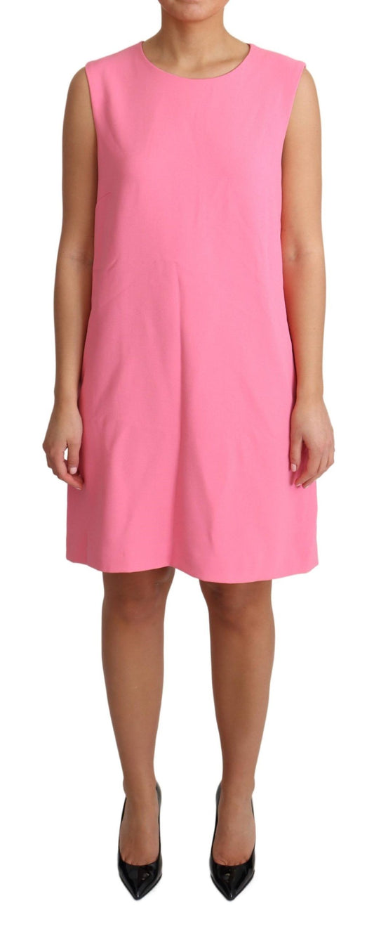 Dolce & Gabbana Elegant Pink Shift Knee Length Dress IT44 | L