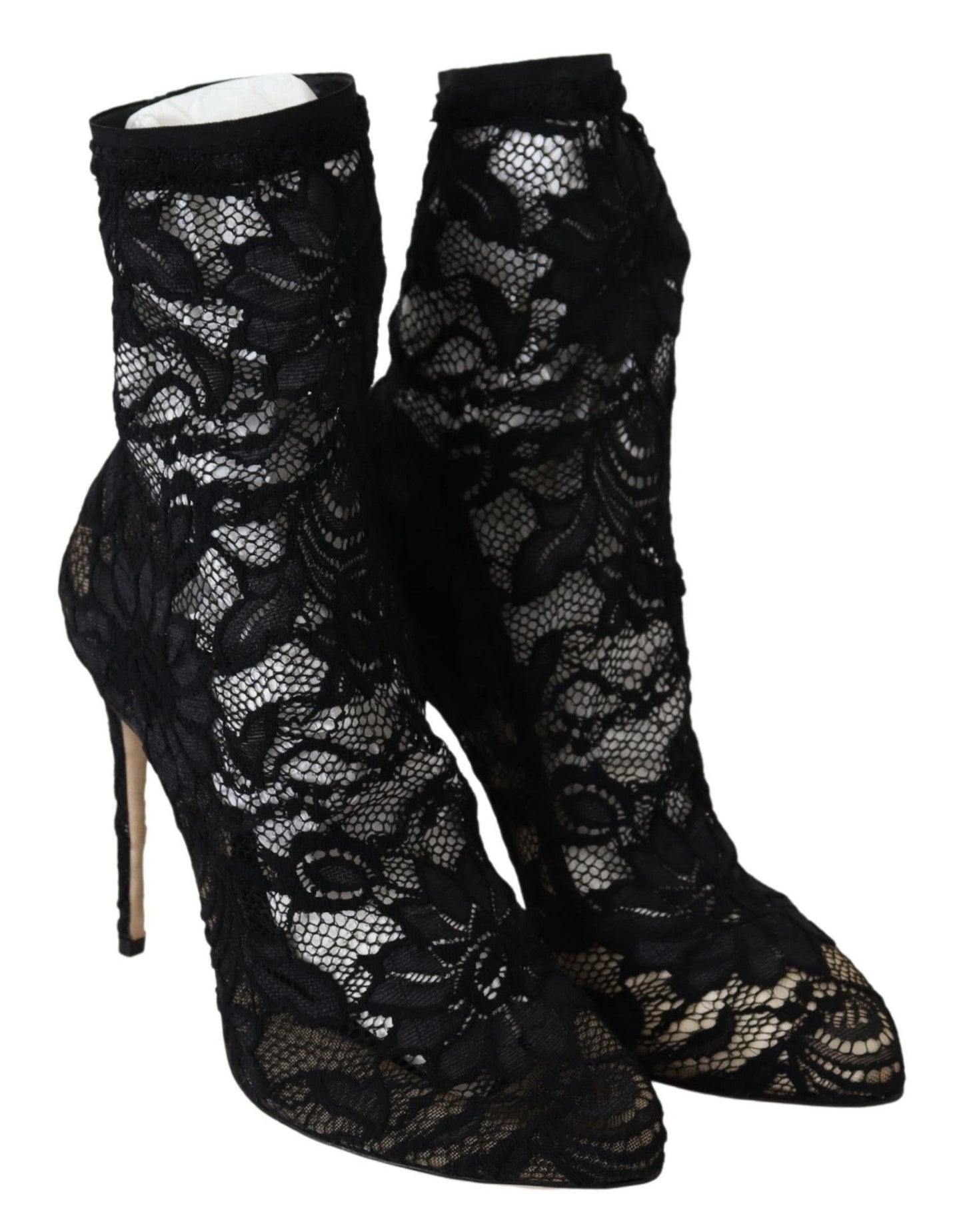 Dolce & Gabbana Black Lace Taormina Pumps Elegance Unleashed EU36.5 / US6