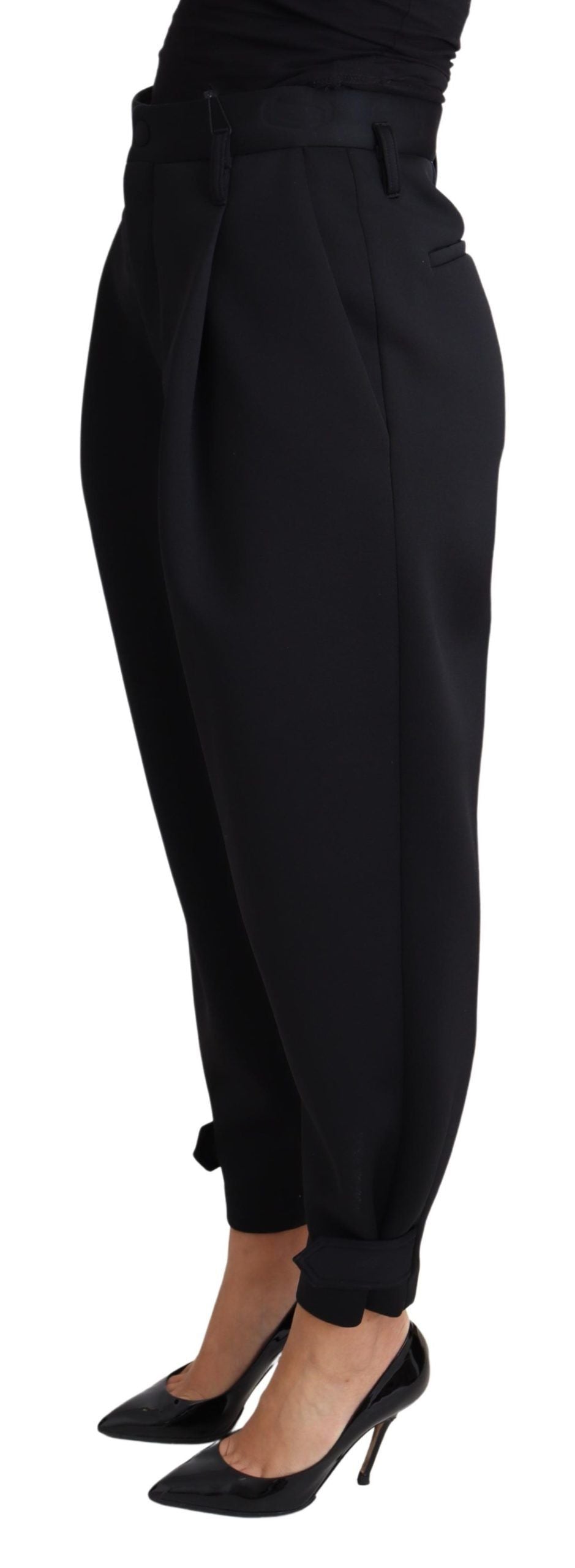 Dolce & Gabbana Elegant High-Waist Cropped Trousers IT40 | S