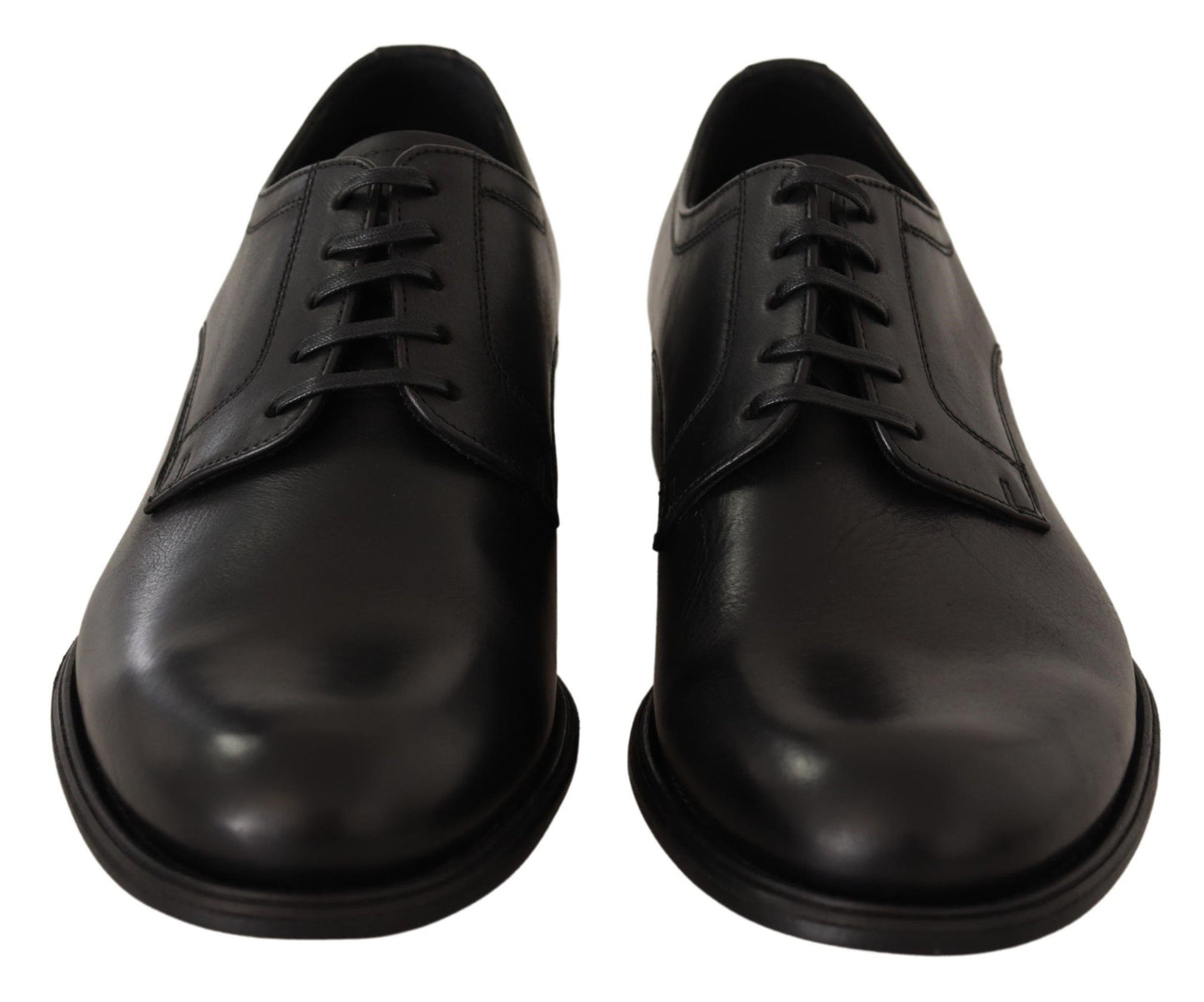 Dolce & Gabbana Elegant Black Derby Formal Shoes EU40 / US7