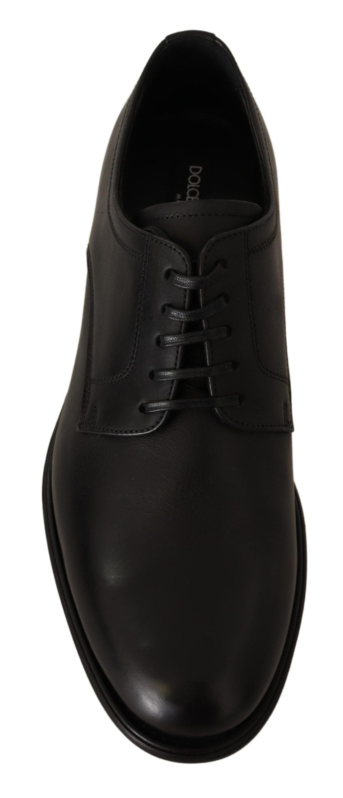 Dolce & Gabbana Elegant Black Derby Formal Shoes EU40 / US7