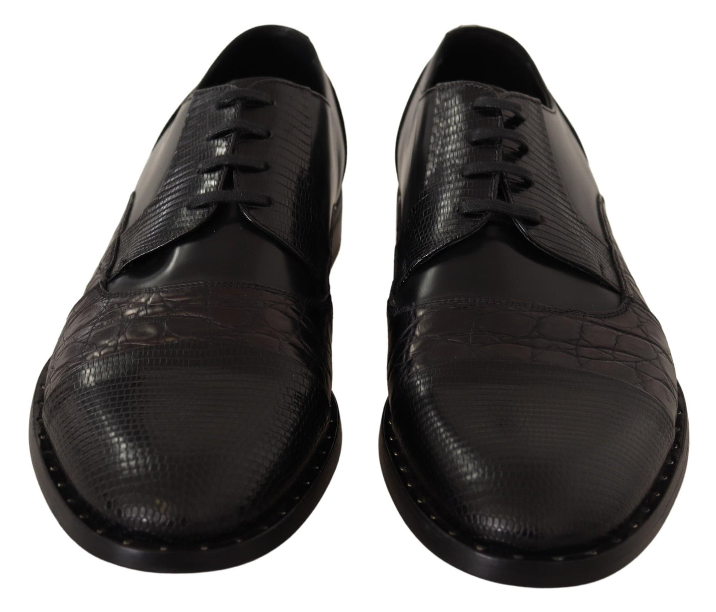 Dolce & Gabbana Elegant Black Derby Oxford Wingtips EU39 / US6