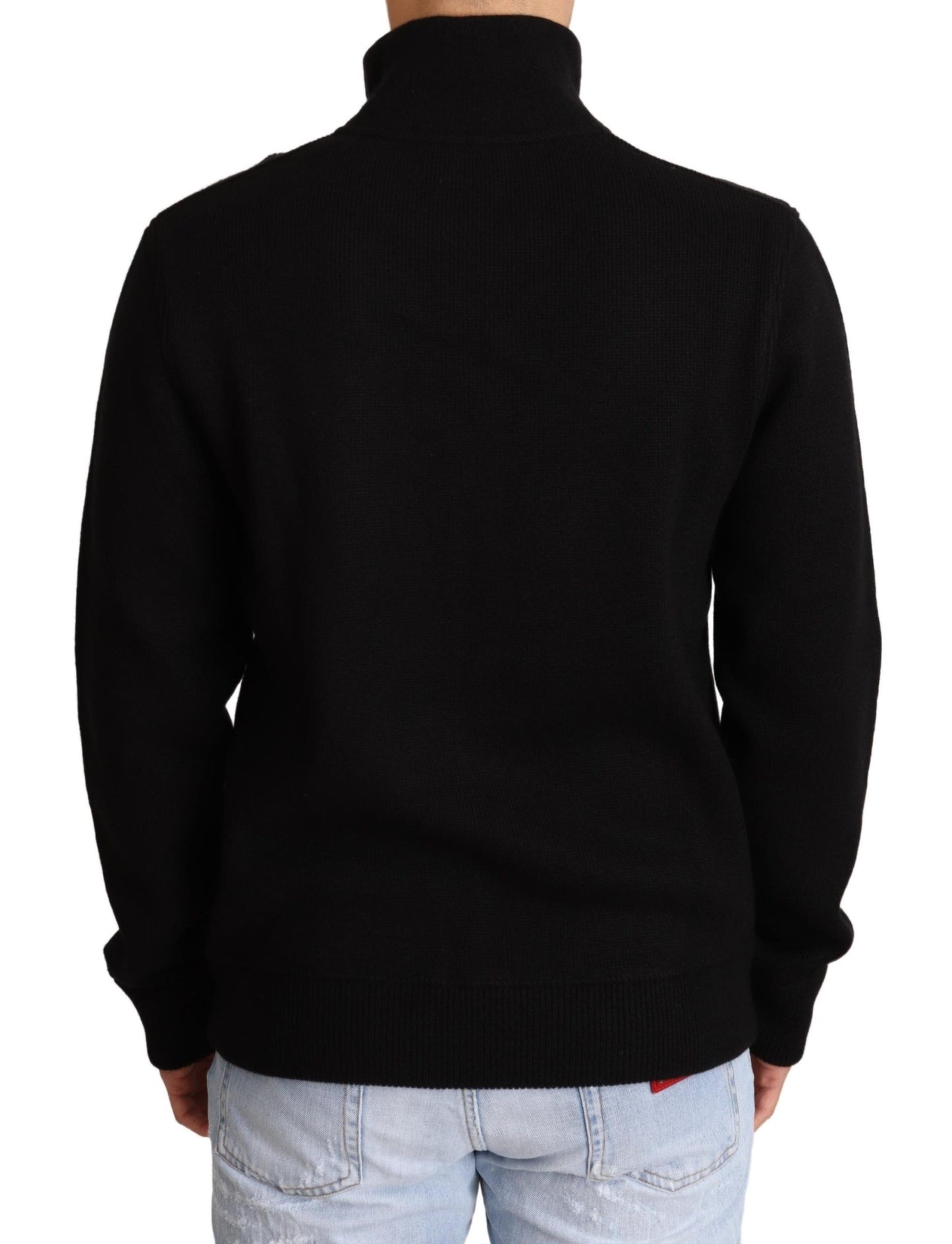 Dolce & Gabbana Elegant High Neck Cashmere Blend Sweater IT46 / S