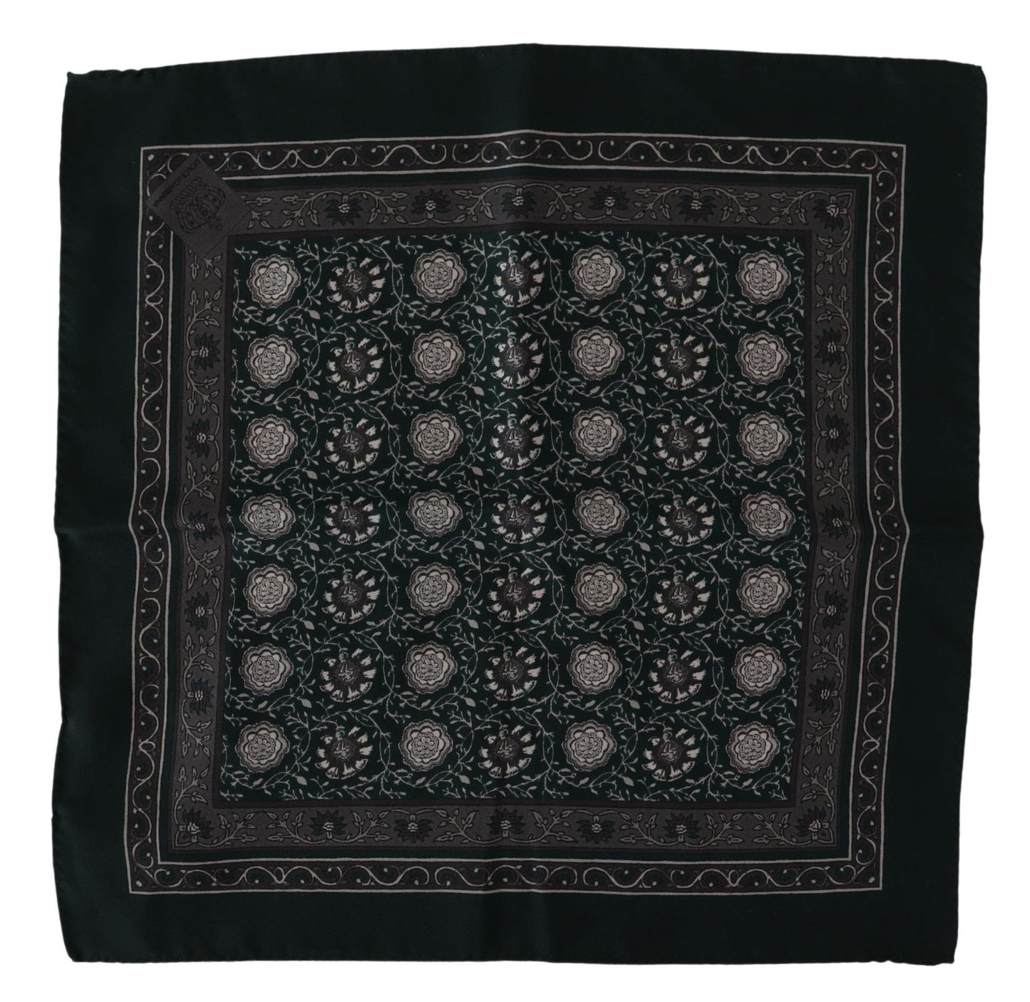 Dolce & Gabbana Exquisite Silk Pocket Square Handkerchief