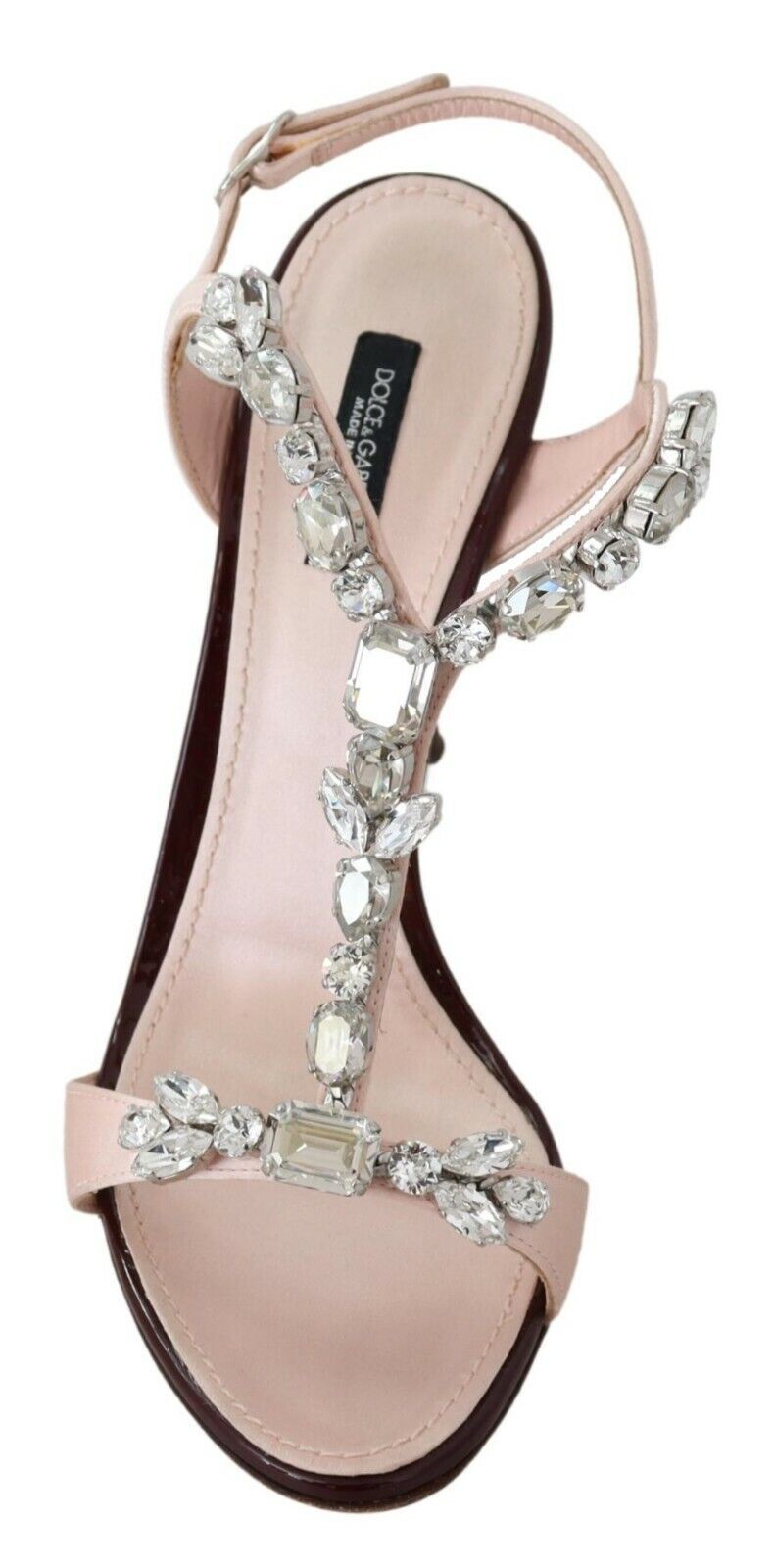 Dolce & Gabbana Crystal-Embellished Stiletto Sandals EU37.5 / US7