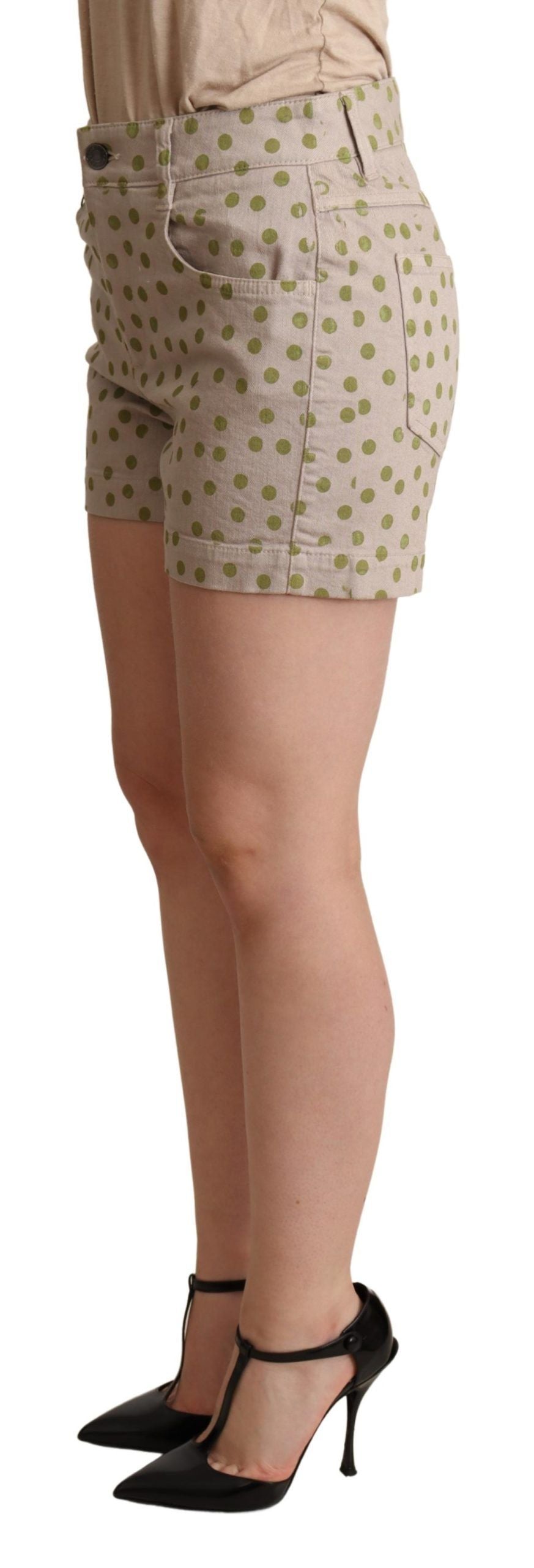 Dolce & Gabbana Chic Polka Dot Cotton Stretch Shorts IT40 / S