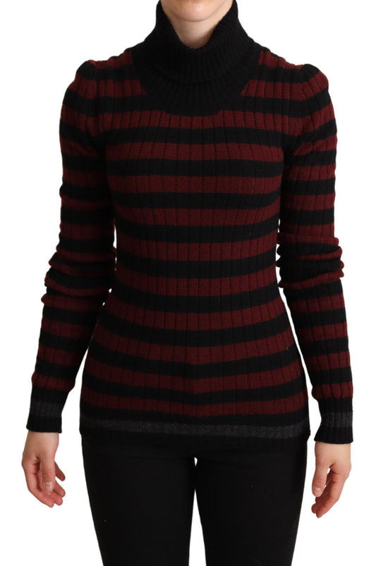 Dolce & Gabbana Chic Striped Wool-Cashmere Sweater IT40 / S