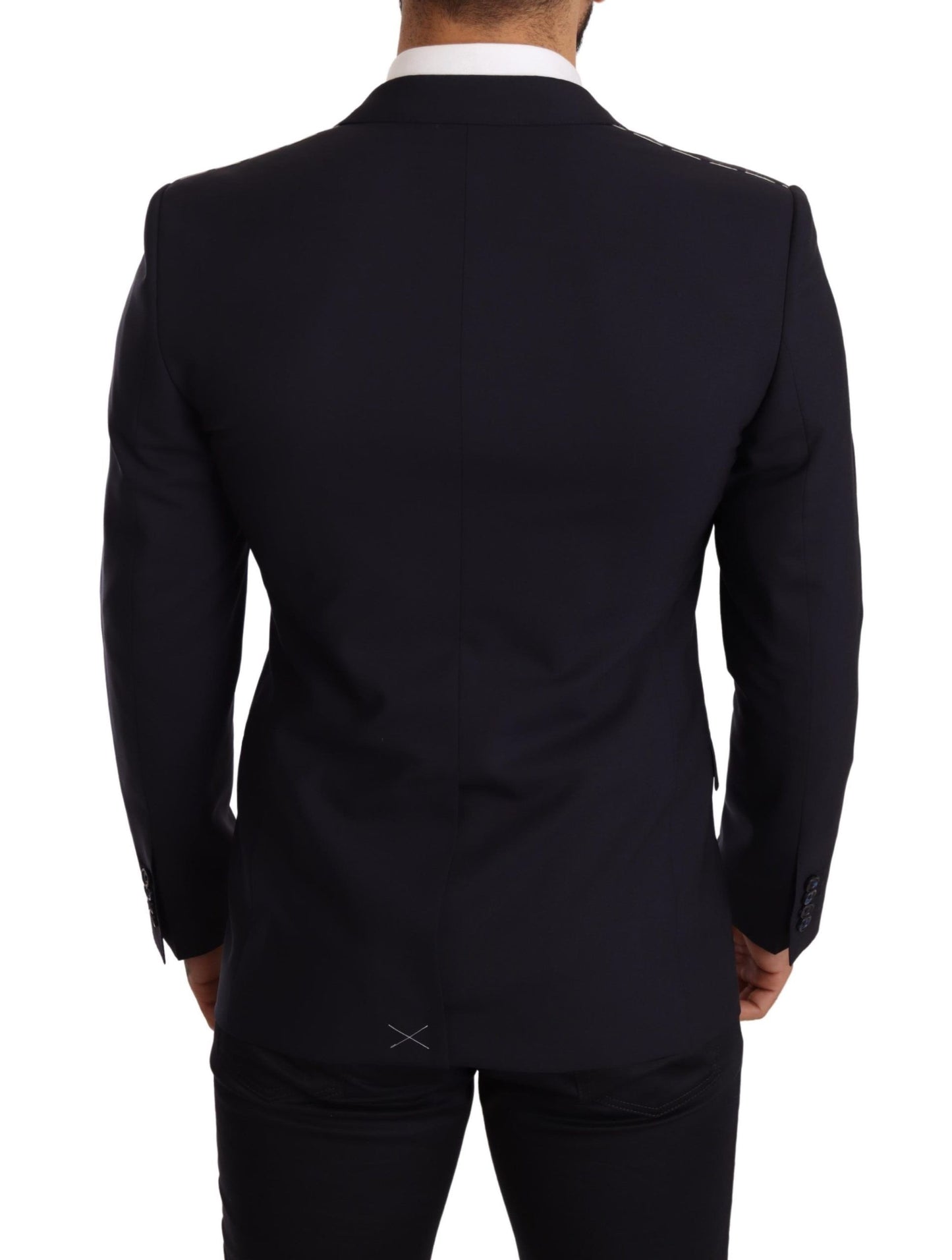 Dolce & Gabbana Elegant Navy Martini Blazer by Renowned Tailors IT48 / M