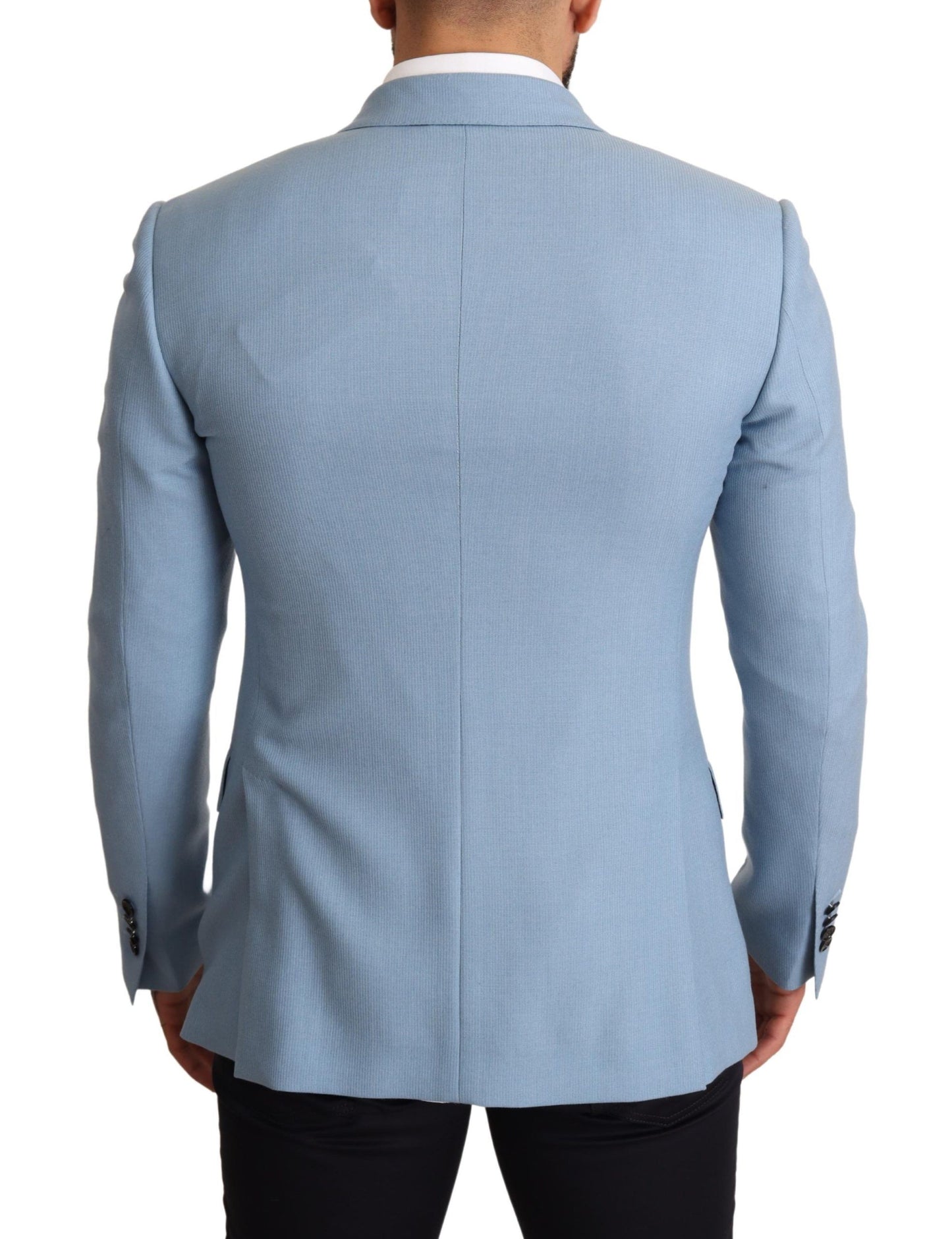 Dolce & Gabbana Elegant Blue Cashmere-Silk Men's Blazer IT48 / M