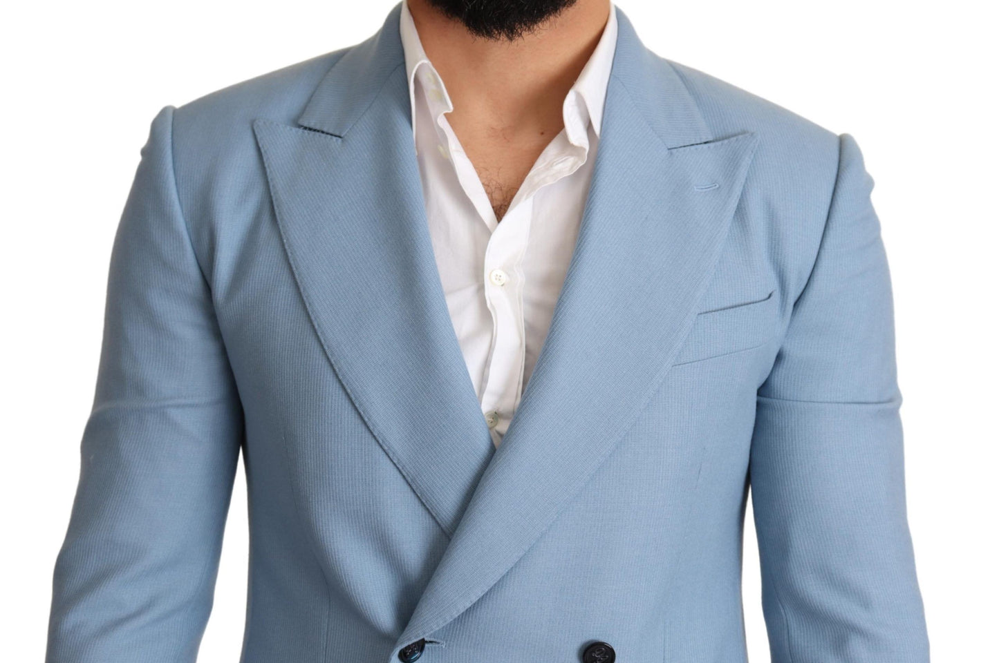 Dolce & Gabbana Elegant Blue Cashmere-Silk Men's Blazer IT48 / M