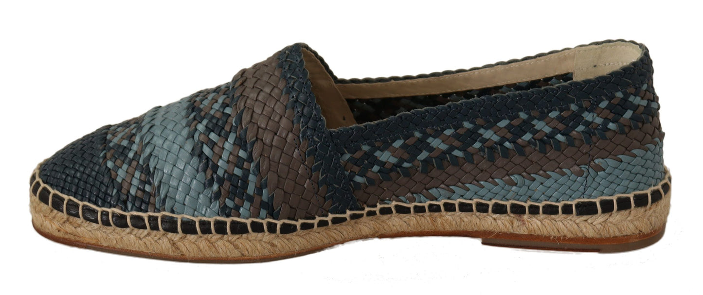 Dolce & Gabbana Elegant Woven Leather Espadrilles EU40 / US7