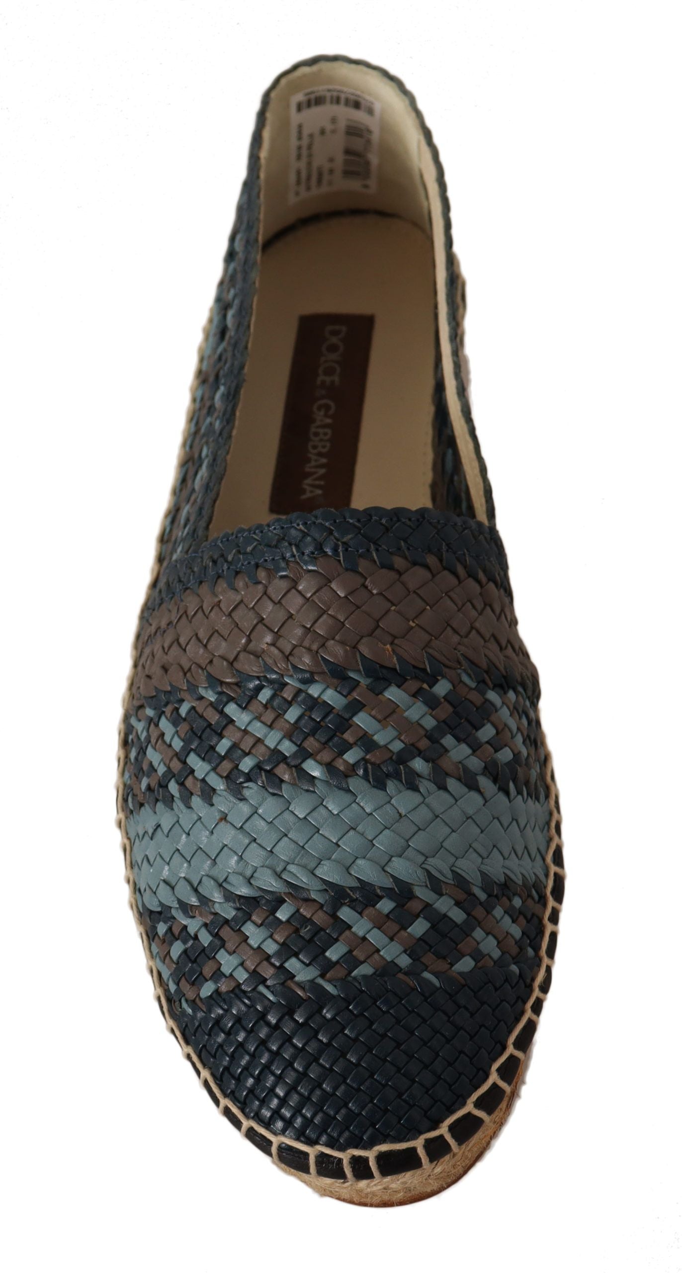 Dolce & Gabbana Elegant Woven Leather Espadrilles EU40 / US7