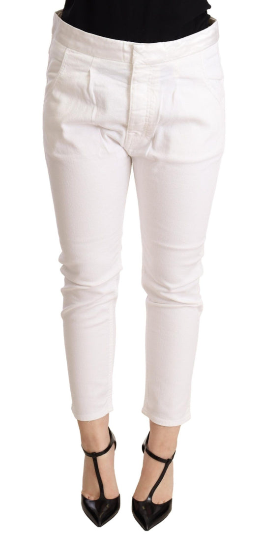 CYCLE Elegant Slim Fit White Skinny Pants W26