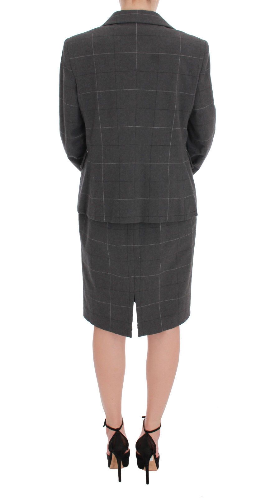 BENCIVENGA Elegant Checkered Cotton-Blend Suit Set IT50 | XXL