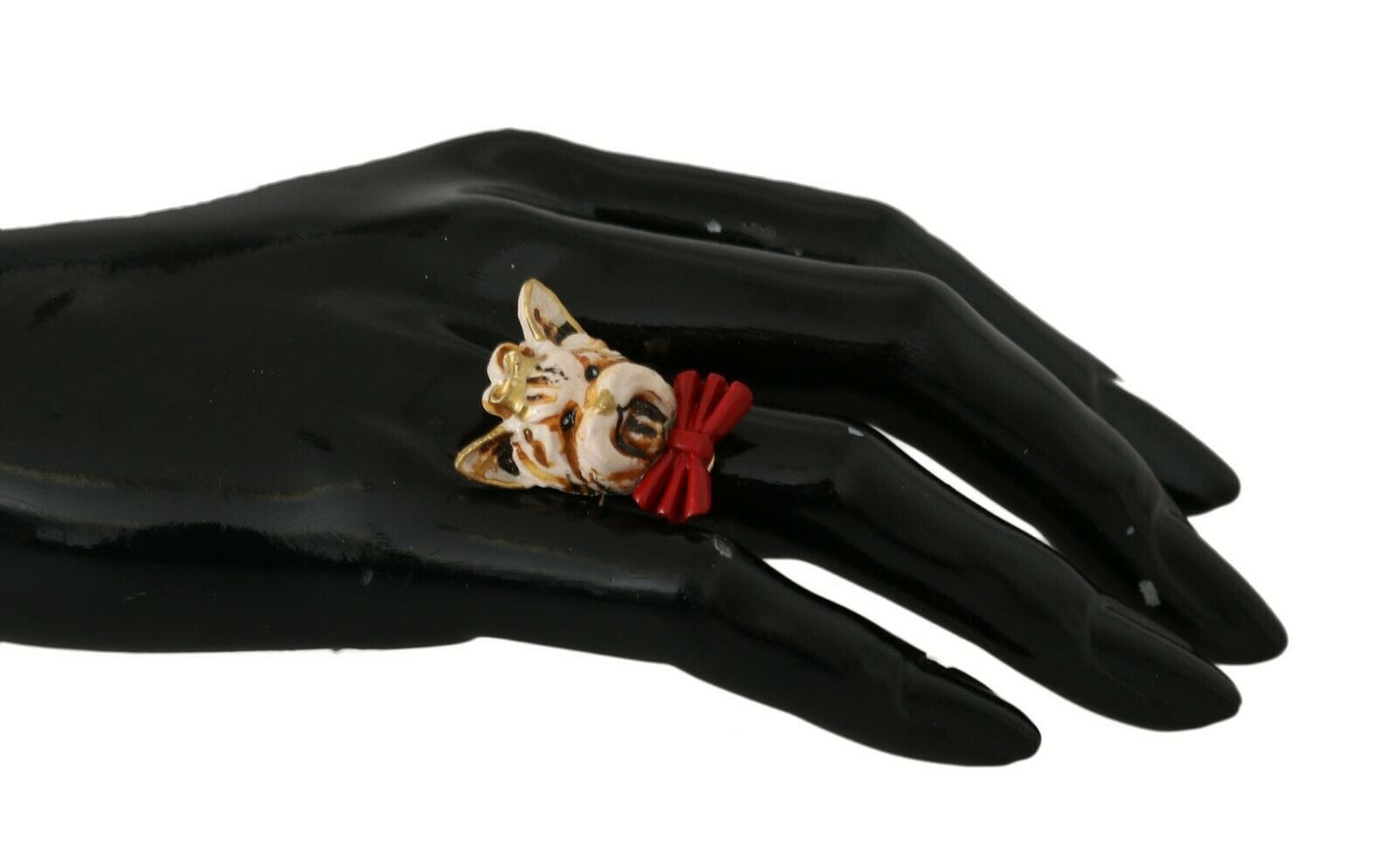 Dolce & Gabbana Elegant Canine Charm Women's Ring EU50 / US5