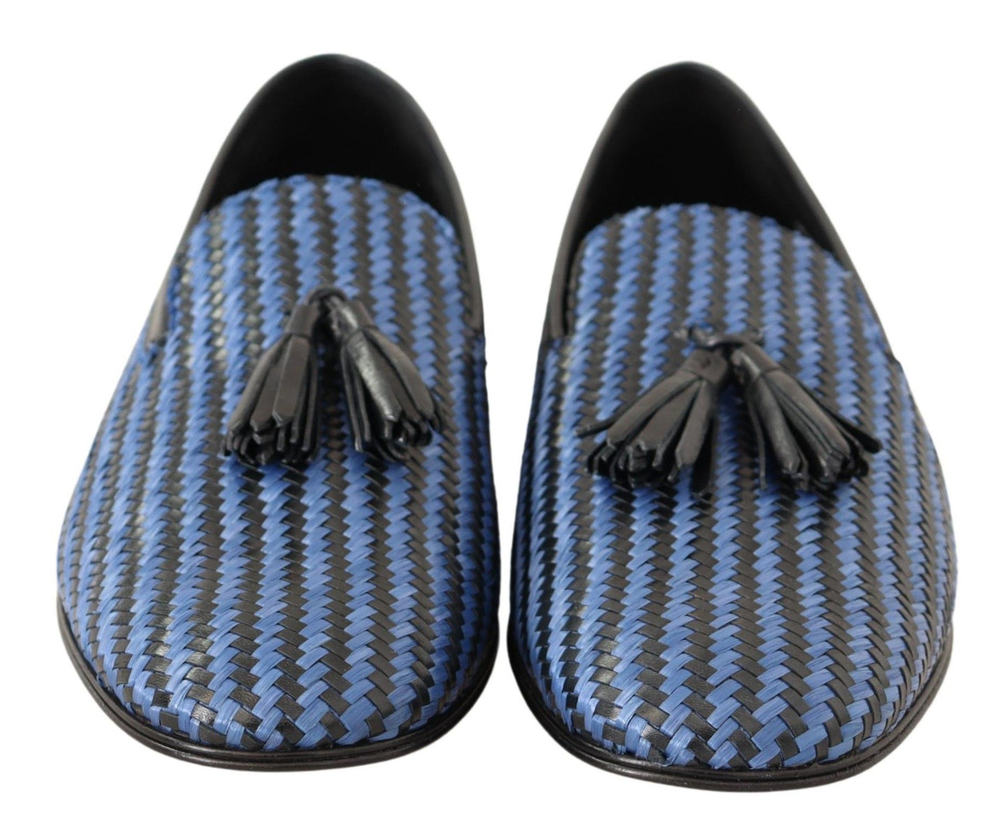 Dolce & Gabbana Elegant Woven Leather Loafers EU44 / US11