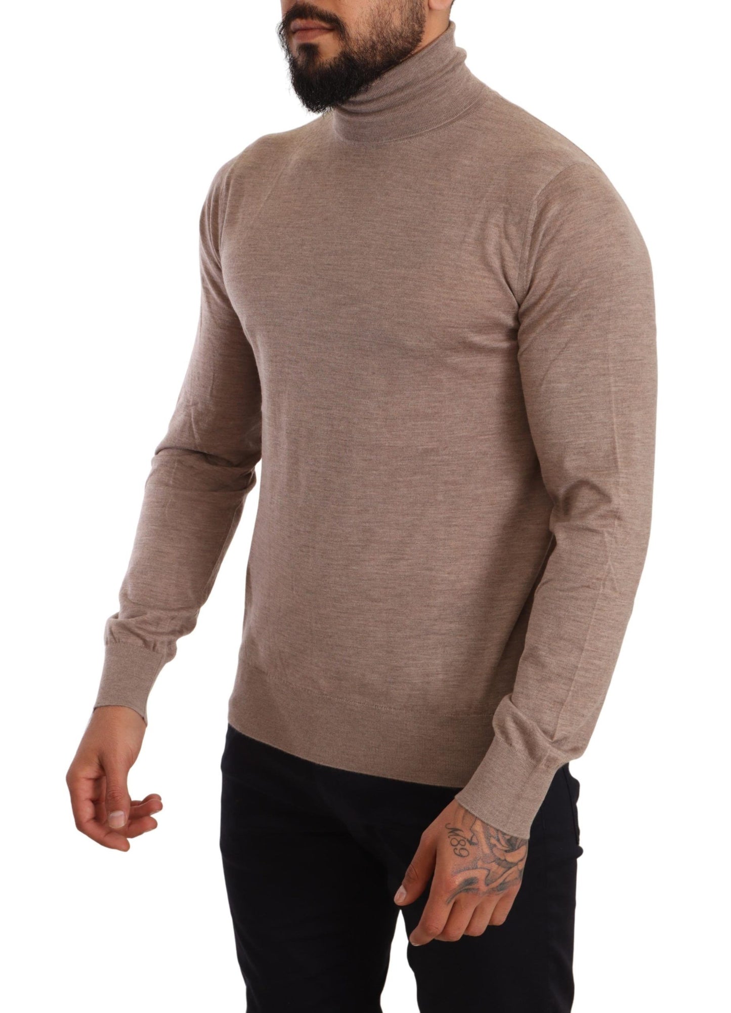 Dolce & Gabbana Elegant Cashmere Turtleneck Sweater IT50 / L