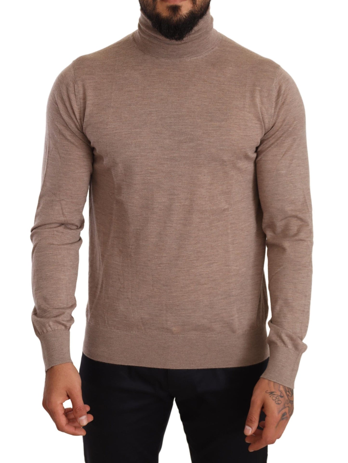 Dolce & Gabbana Elegant Cashmere Turtleneck Sweater IT50 / L