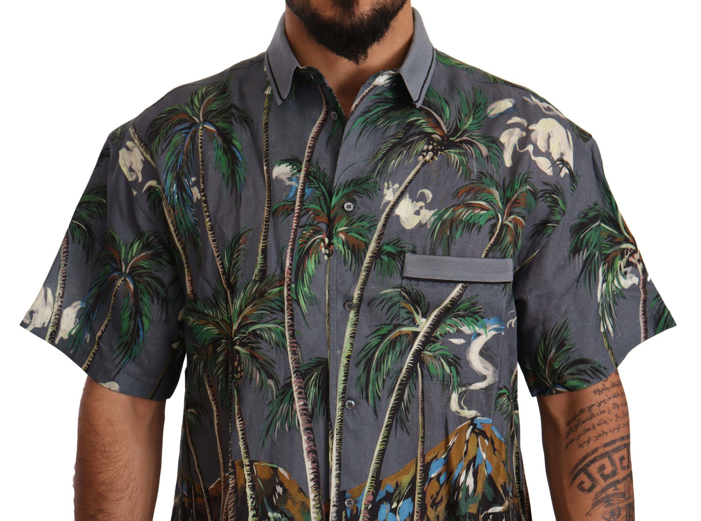 Dolce & Gabbana Tropical Elegance Linen Silk Men's  IT40 | S