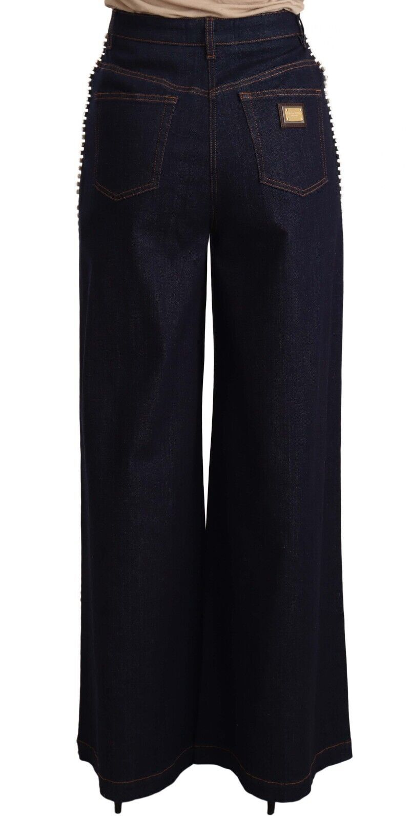 Dolce & Gabbana Elegant Dark Blue Flare Denim Jeans IT46 / L