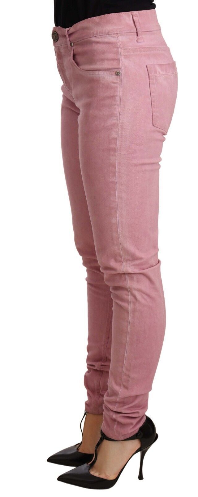 Acht Elegant Slim Fit Pink Denim Jeans W26 | IT40