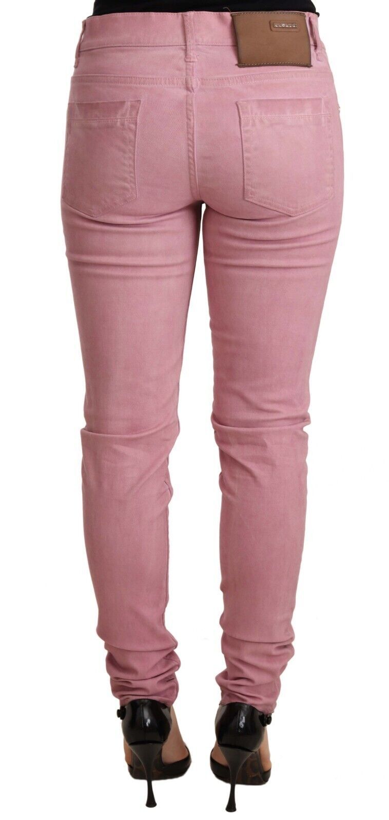 Acht Elegant Slim Fit Pink Denim Jeans W26 | IT40