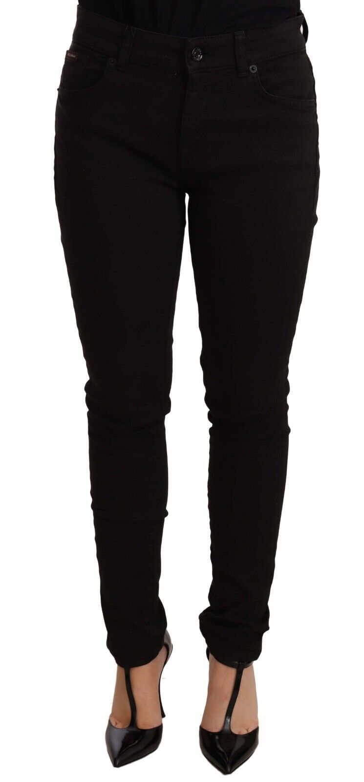 Dolce & Gabbana Chic Black Mid-Waist Skinny Denim Jeans IT40 / S