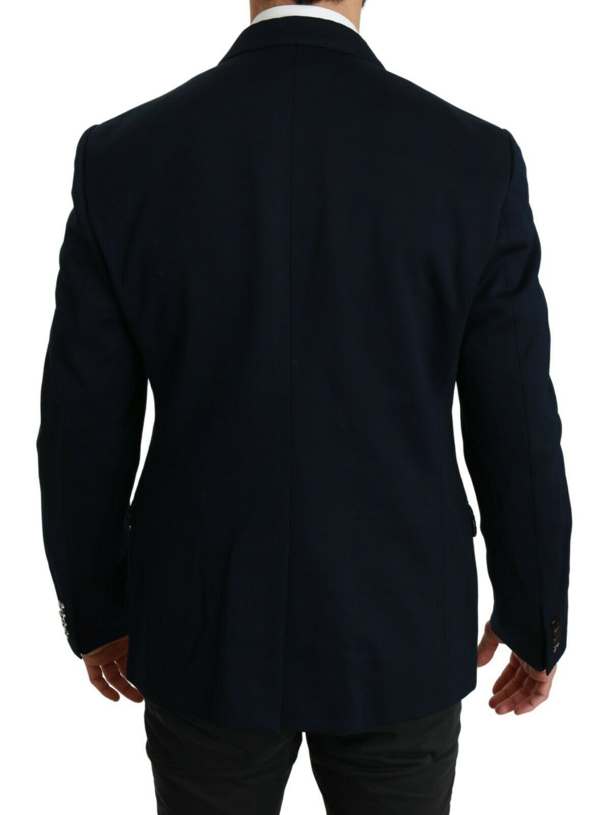 Dolce & Gabbana Elegant Slim Fit Dark Blue Men's Blazer IT52 / XL