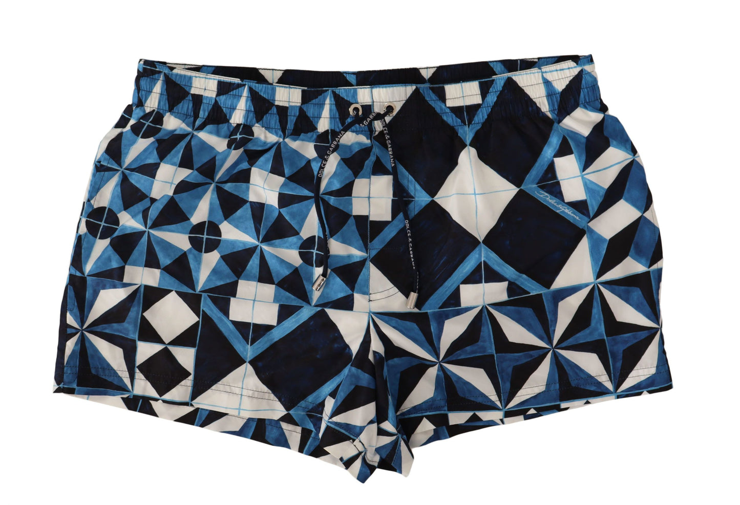 Dolce & Gabbana Majestic Majolica Print Swim Trunks IT4 / S