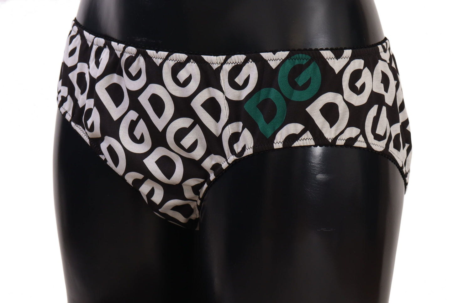 Dolce & Gabbana Chic Black & White DG Logo Print Bottoms IT4 / L