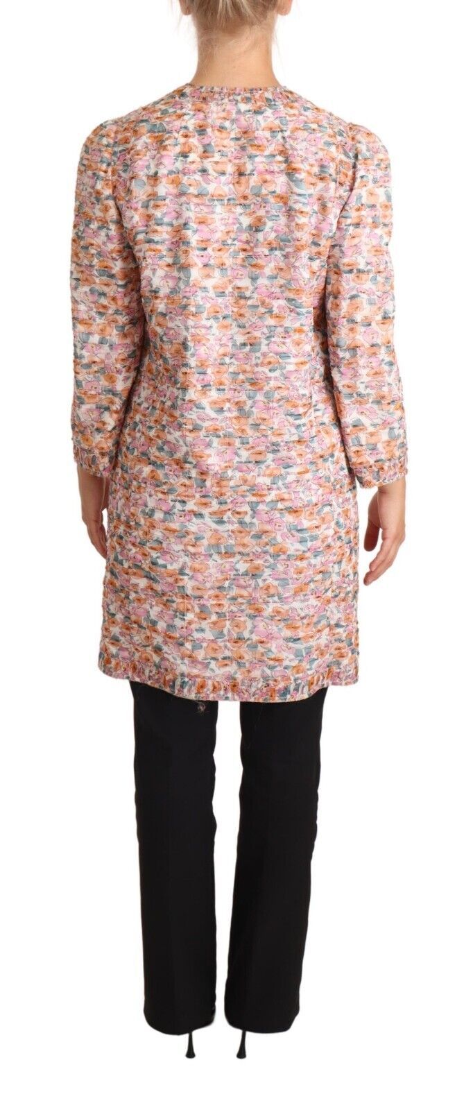 Dolce & Gabbana Elegant Floral Silk Trench Coat IT40 | M