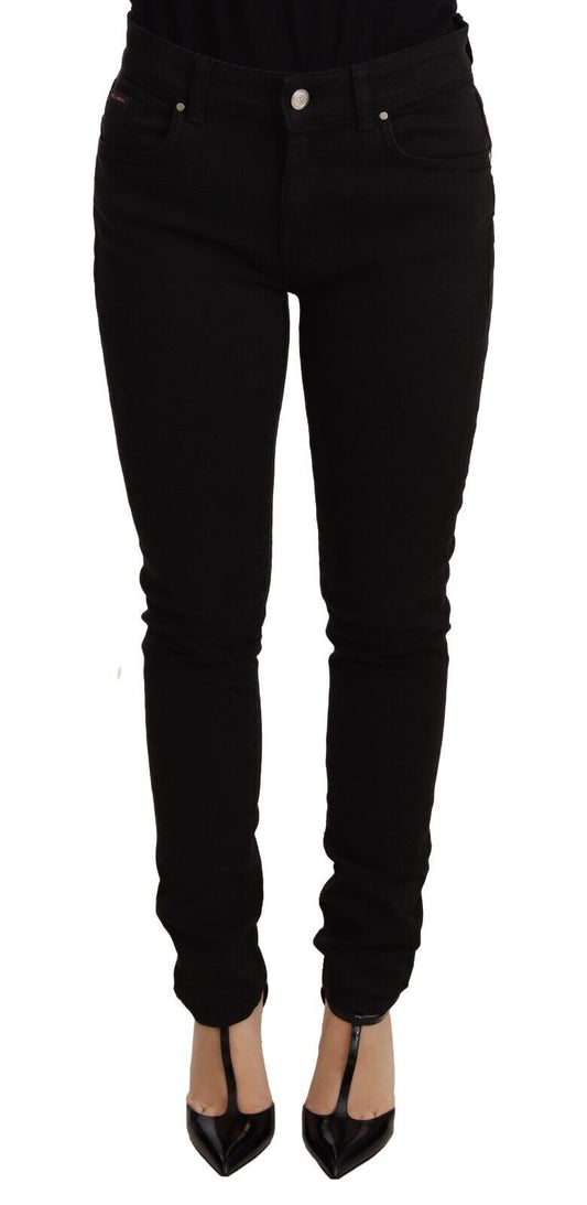 Dolce & Gabbana Elegant Slim-Fit Black Skinny Jeans IT40 | S