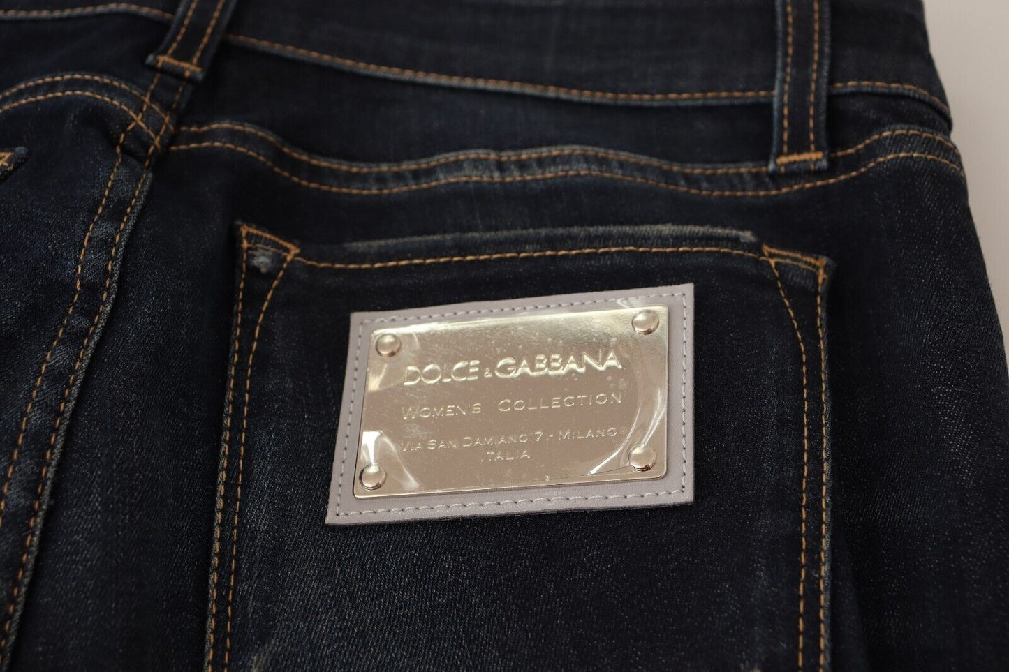 Dolce & Gabbana Chic Blue Slim Skinny Jeans IT40 / S