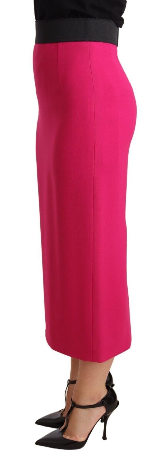 Dolce & Gabbana Elegant High-Waisted Pencil Skirt in Pink IT38 / XS