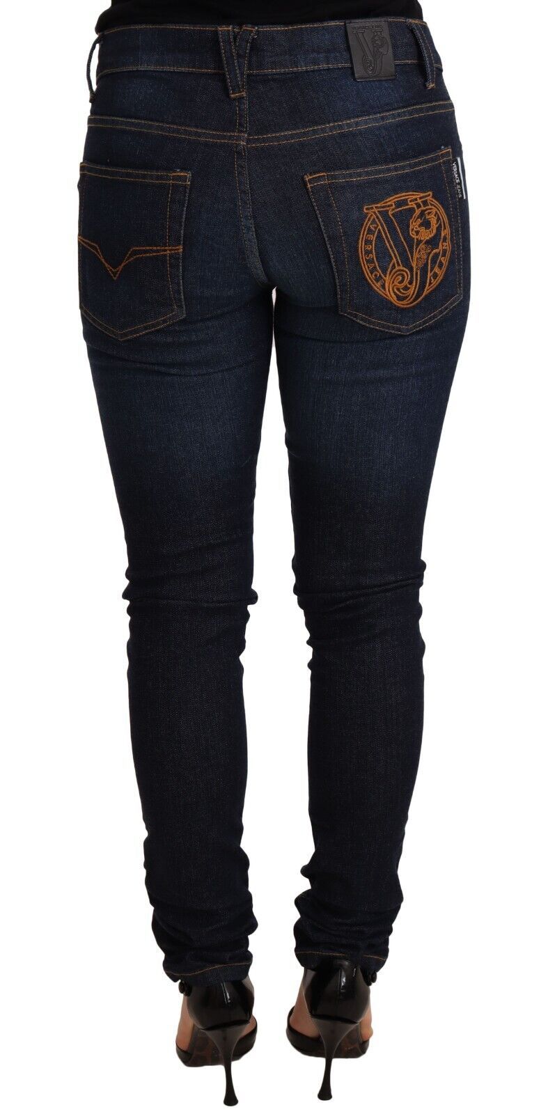 Versace Jeans Elegant Low Waist Skinny Designer Jeans W36