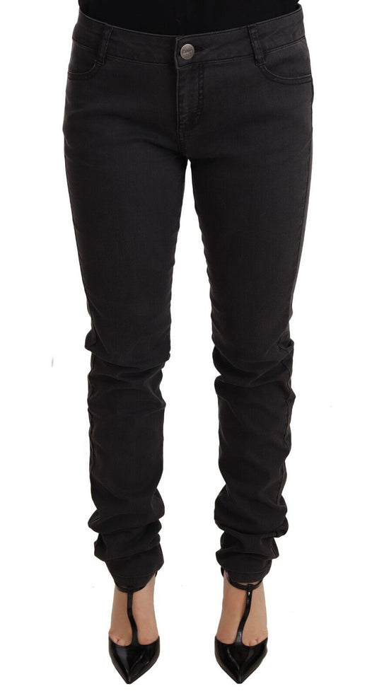 PINKO Chic Mid Waist Skinny Black Denim W29