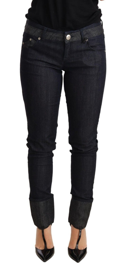 Ermanno Scervino Chic Dark Blue Skinny Trouser Jeans W26