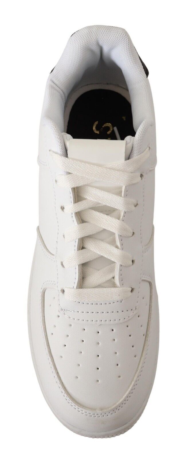 SIGNS Chic White Leather Low Top Sneakers EU41 | US8