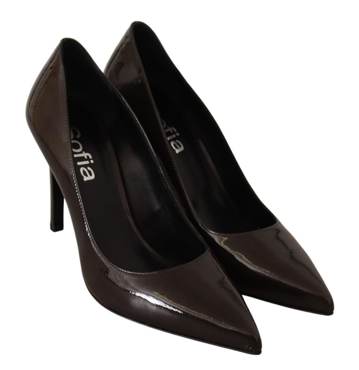 Sofia Elegant Brown Leather Heels Pumps EU39 | US8.5