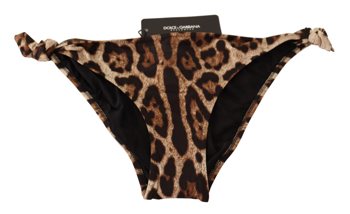 Dolce & Gabbana Elegant Leopard Print Bikini Bottom IT3 / M