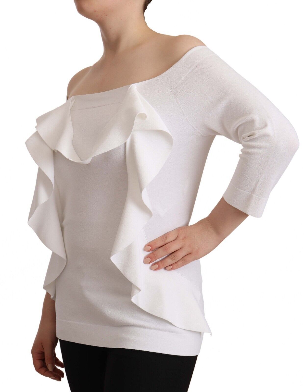 EXTERIOR Chic Off-Shoulder Long Sleeve Blouse IT44 | L